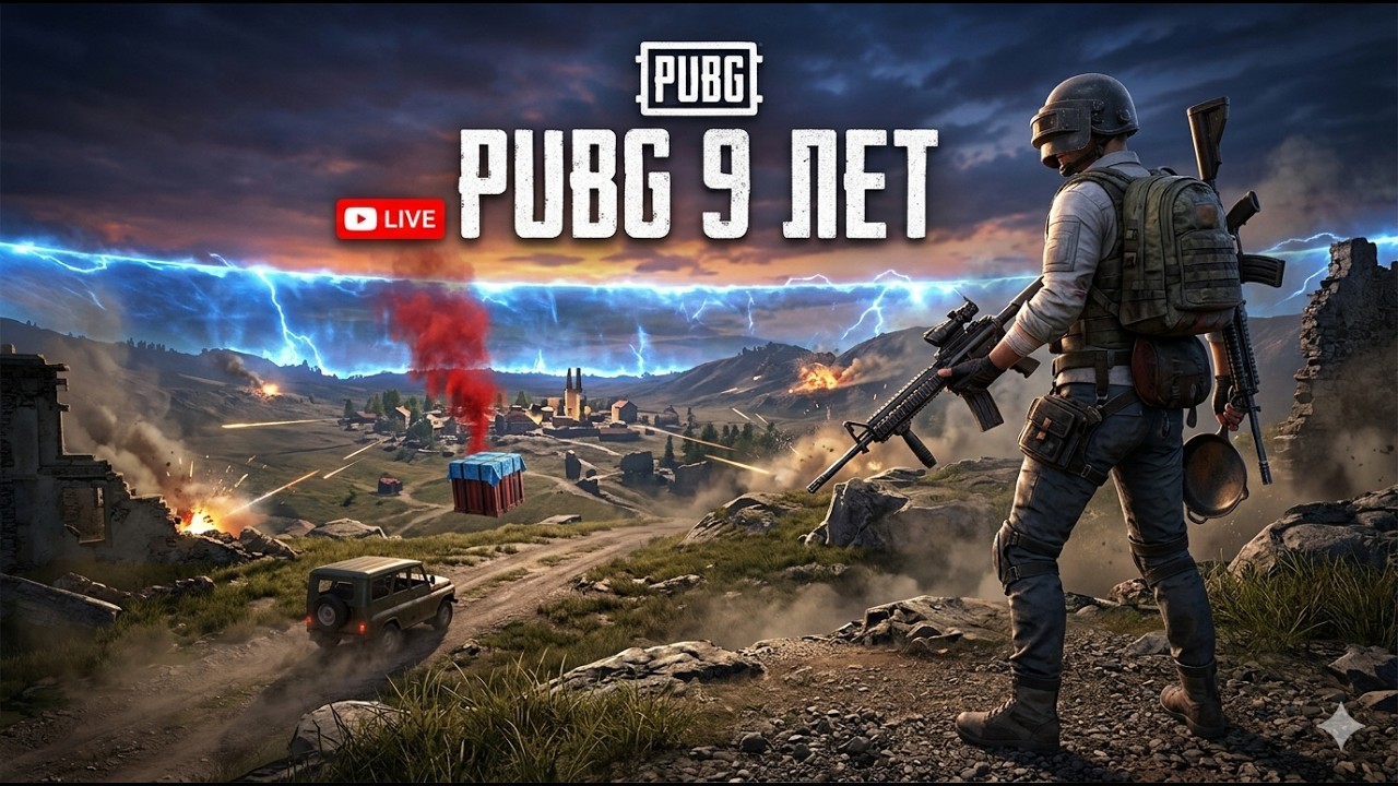 ПАБГУ 9 ЛЕТ! Я ДОСТАЮ СВОЙ ОГРОМНЫЙ СТВОЛ! ОТМЕЧАЕМ НА СТРИМ / PUBG