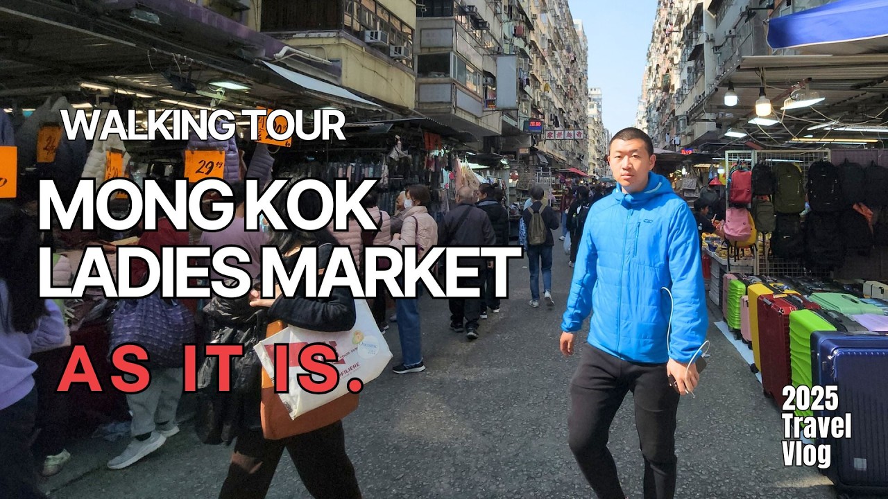 [4K] Mong Kok, Busiest Shopping District of Hong Kong: Market, People and Street ! 