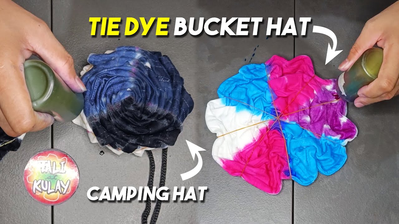 Tie Dye Bucket Hat / Camping Hat Tutorial #taliatkulay