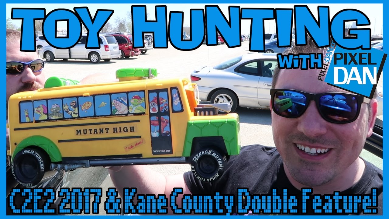 TOY HUNTING with Pixel Dan - C2E2 2017 & Kane County Toy Show Double Feature!