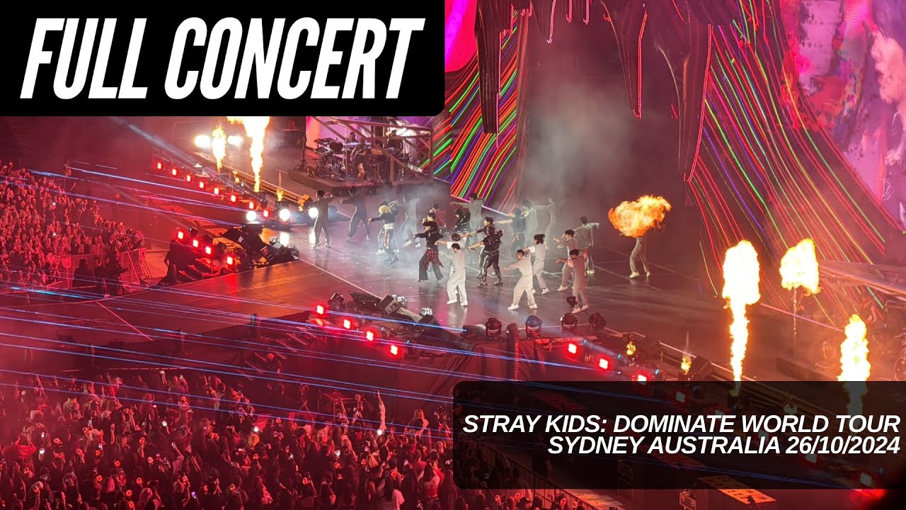DominATE Sydney Stray Kids 2024 | Full Concert | Fan Cam | 4K
