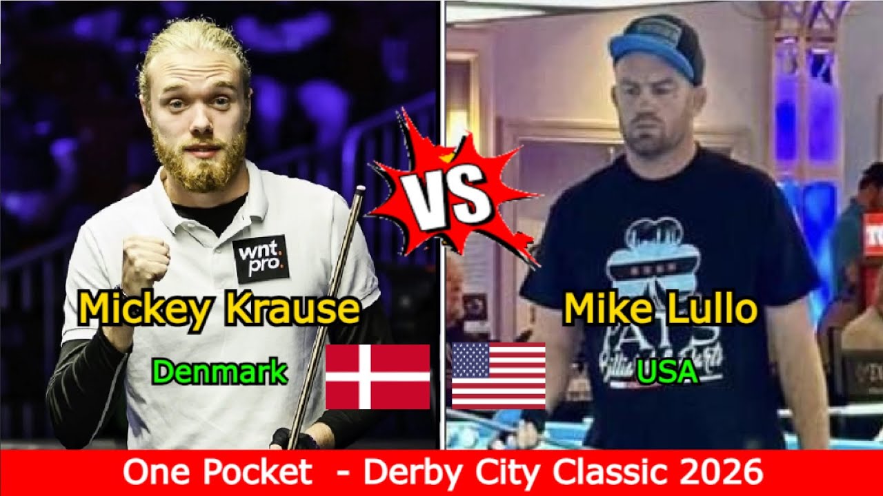 Mickey Krause 🆚️ Mike Lullo | One pocket - Derby City Classic 2026 - Round 3