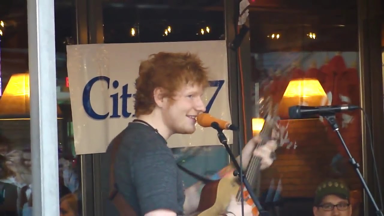 Ed Sheeran singing Happy Birthday