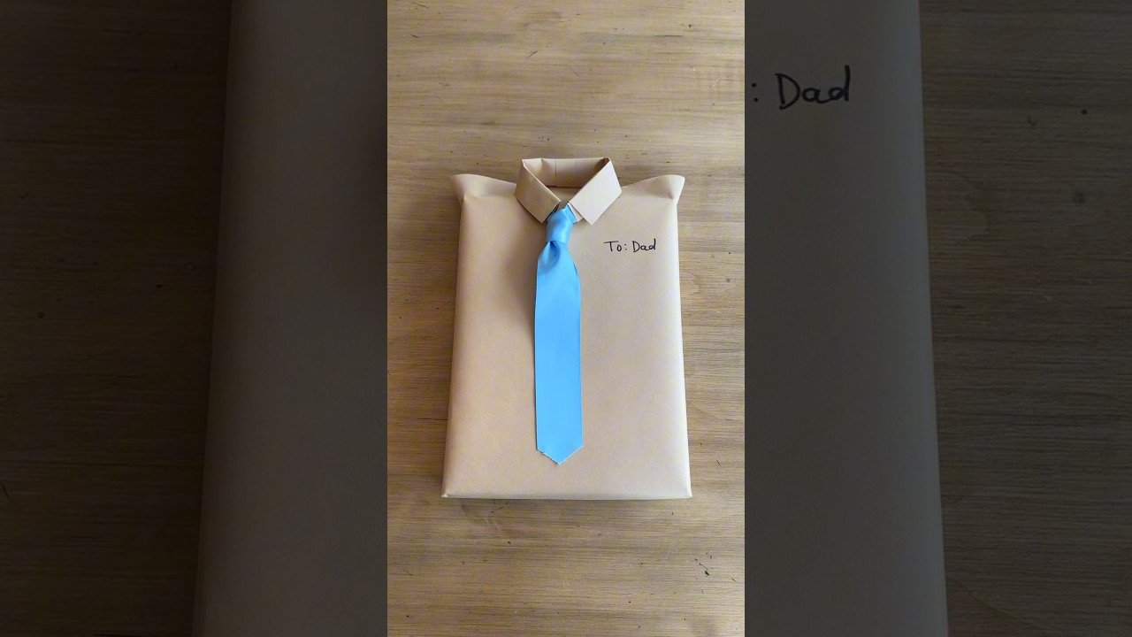 Father&rsquo;s Day gift wrap idea! #fathersday #fathersdaygift #giftideas #giftwrapping