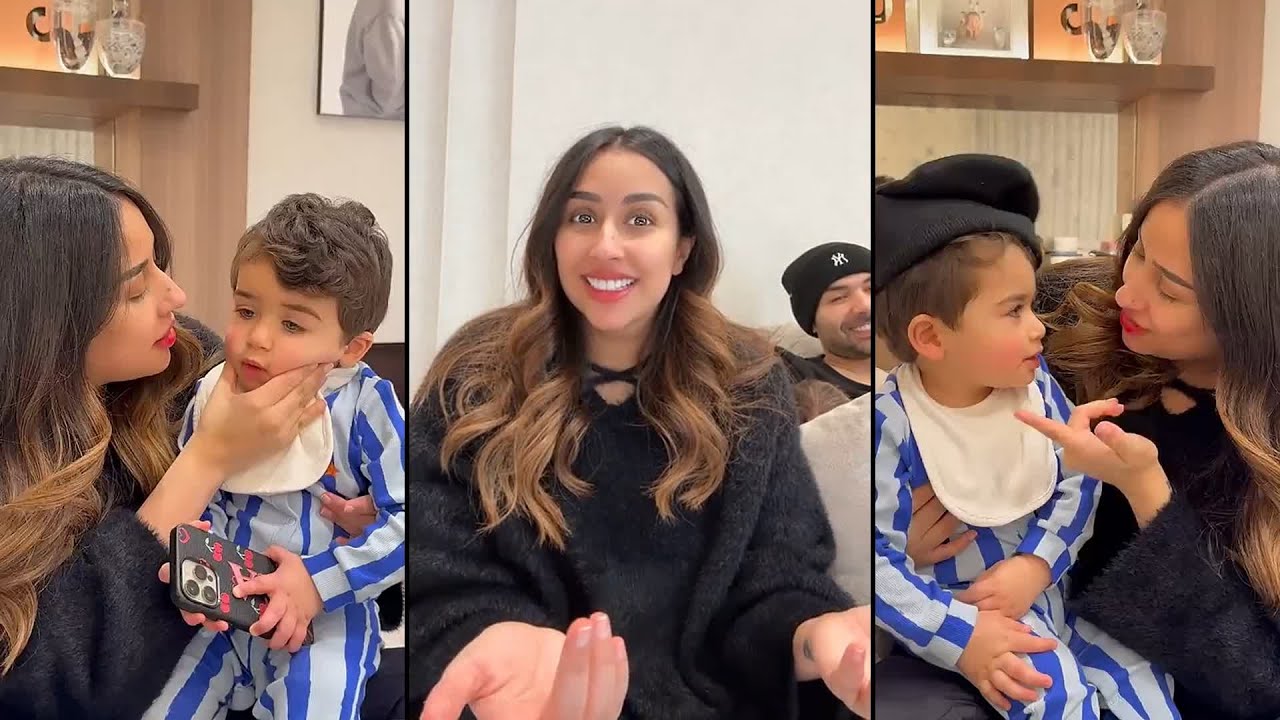 فرح انهارت لما ادم قال لها ماما ❤️