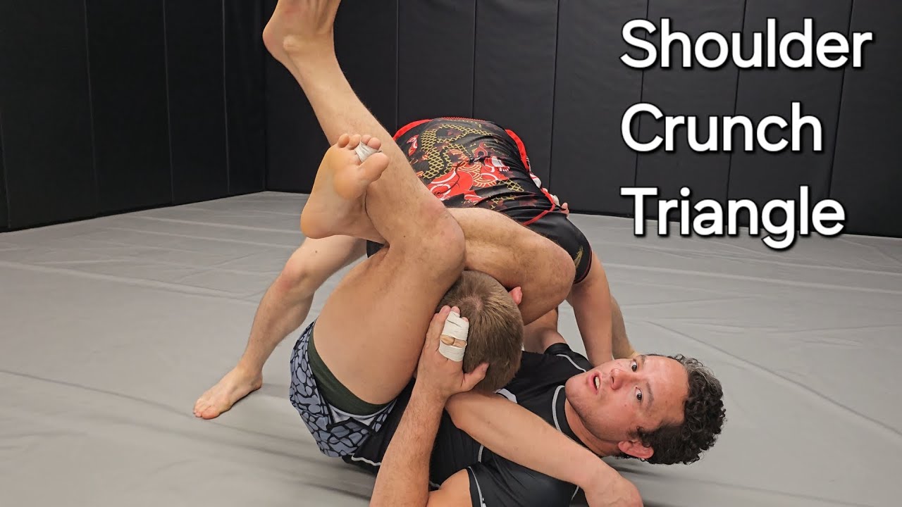 How to use a shoulder crunch to setup a TIGHT triangle!