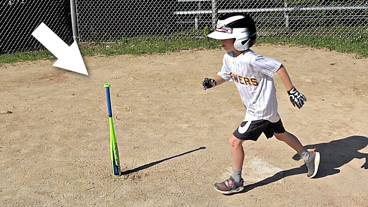 Kid Flips a Baseball Bat, and it LANDS!
