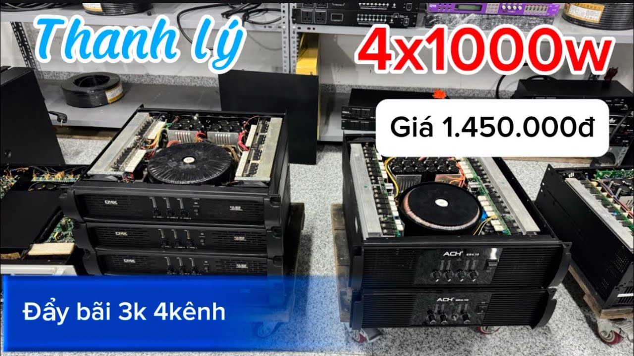 Thanh lý đẩy 3k 4 kênh x1000w , đẩy Martin 1.450.000đ  . Lh/zalo: 0982.580.959