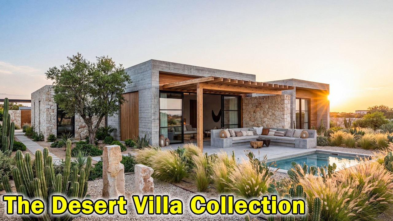 Kolekcja Desert Villa &ndash; ciepła, minimalistyczna i czysta energia Coachella (1500&ndash;2200 st&oacute;p kwadra...
