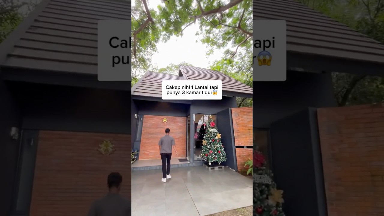 Cakep nih! Rumah 1 Lantai Tapi Punya 3 Kamar Tidur😱