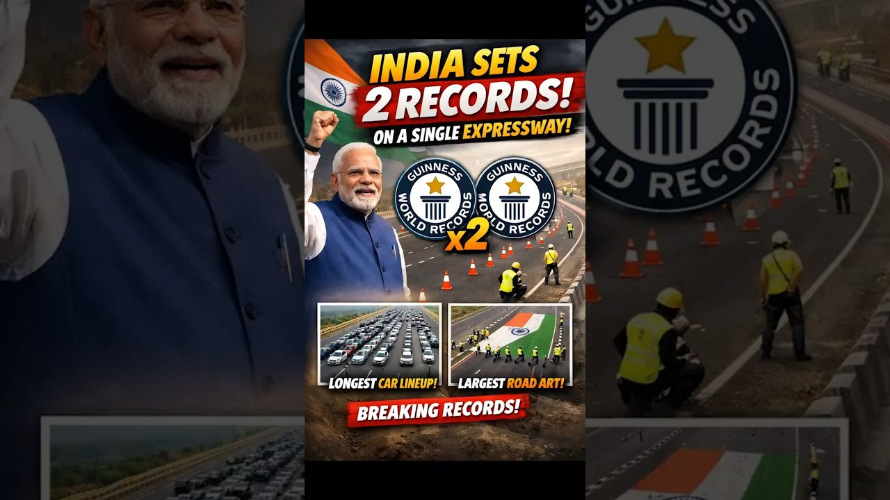 Индия установила два мировых рекорда Гиннесса в строительстве автомагистрали NHAI.