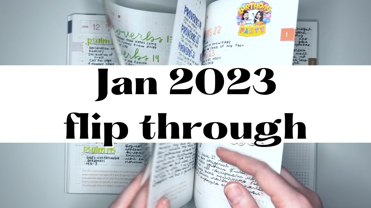 January 2023 Hobonichi Cousin Flip Through