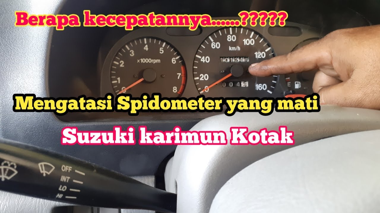 Spidometer Suzuki Karimun kotak mati...Beginilah cara mengatasinya