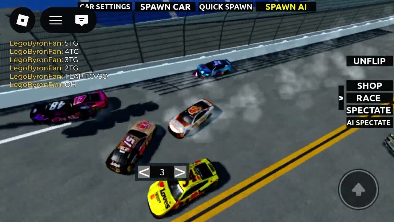 Last 1-2 laps of ai race for review 