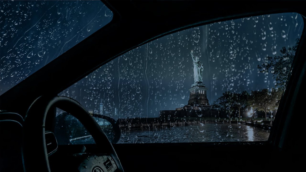 Heavy Rain Sounds to Stop Overthinking - Soothing Car Ambience for Deep Sleep & Anxiety Relief