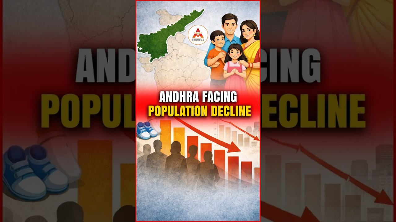 Why Andhra Pradesh Population is Declining? Real Reason Explained! 😲 | Amigos IAS