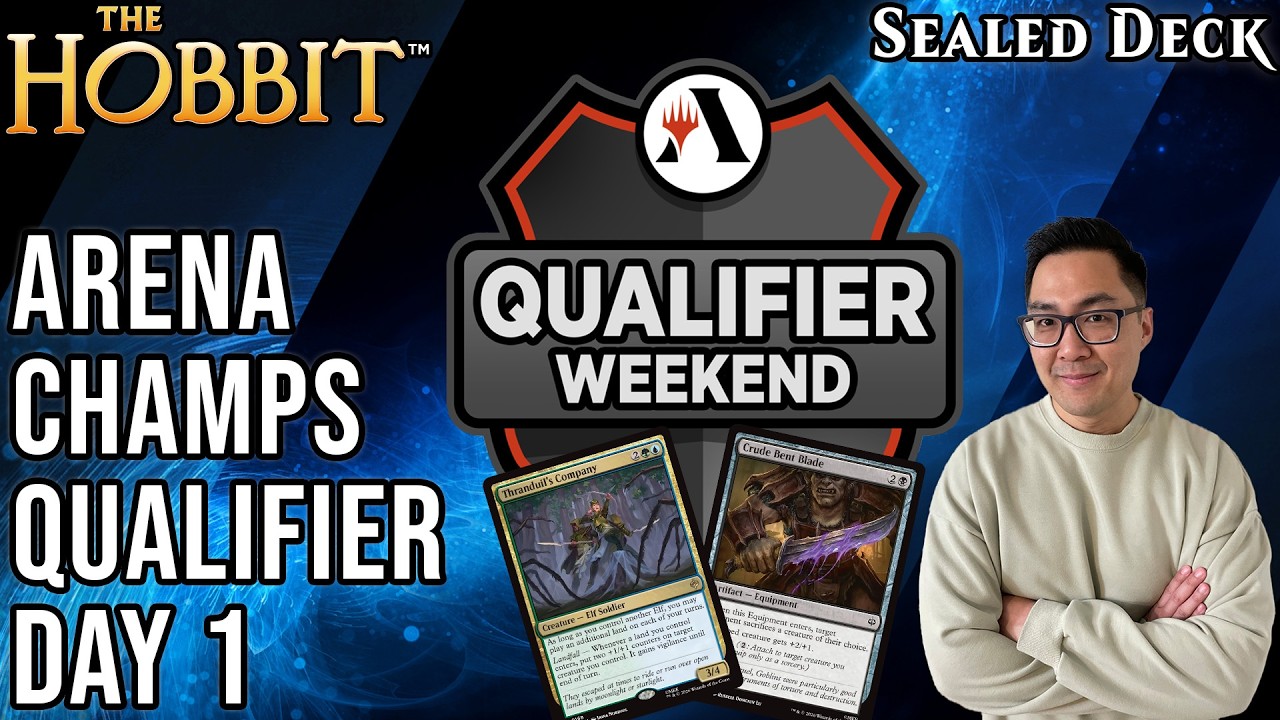 Time To Qualify For The Arena Championship | Qualifier Weekend Day 1 | The Hobbit Sealed Deck | MTGA
