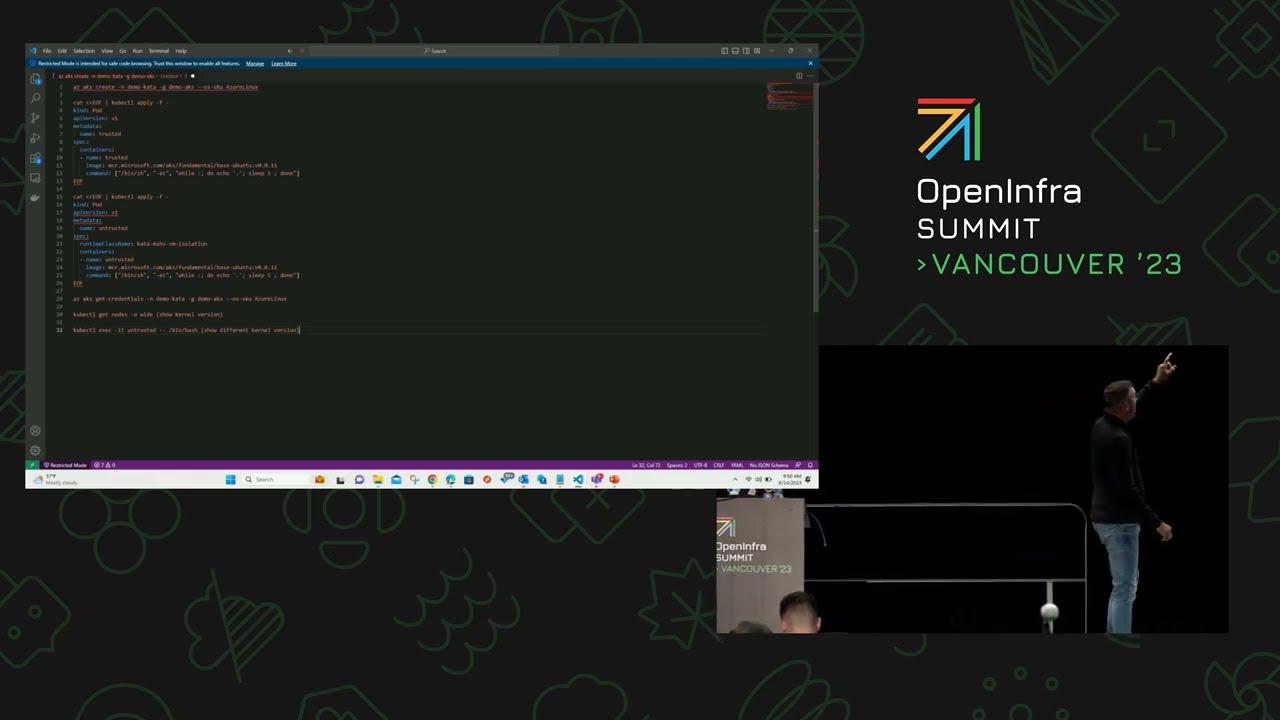Zero trust architecture for containers with Kata and Confidential Computing