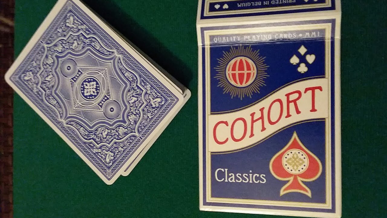 Blue Cohorts  (luxury pressed E7 stock) by Ellusionist: DECK REVIEW and COMPARISON to Bicycle Elites