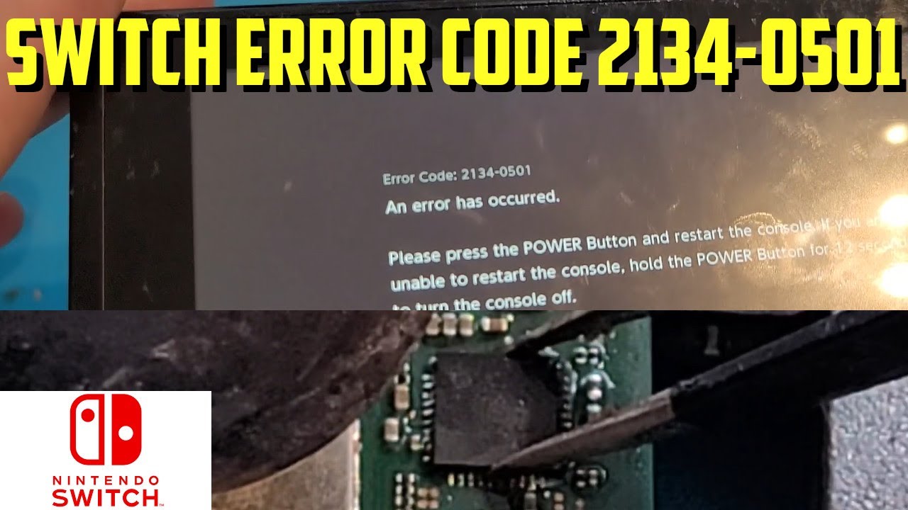 Nintendo Switch error code 2134-0501