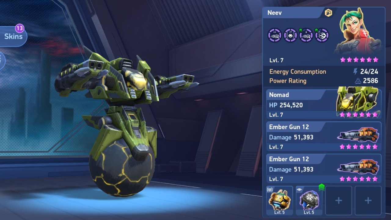 Nomad with Ember Gun 12 &mdash; Deadly Close-Range Assassin Mech Arena | AmiGhost Gamerz
