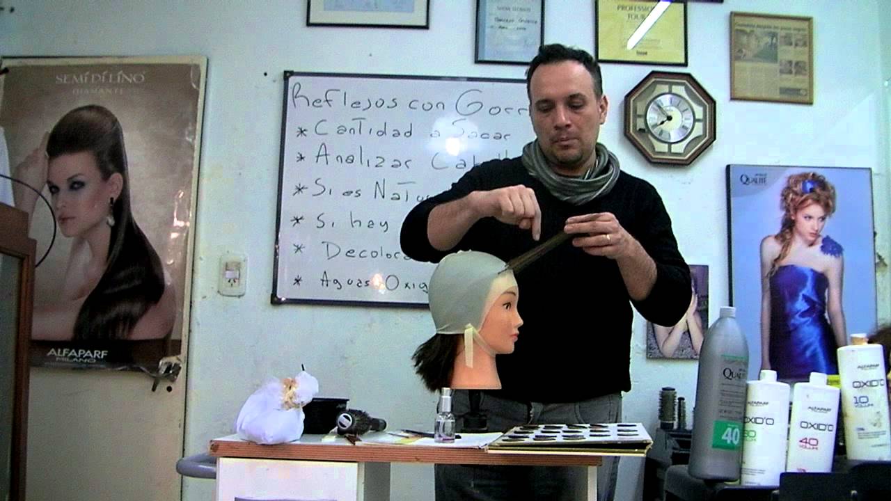 Técnica paso a paso como hacer reflejos con gorra