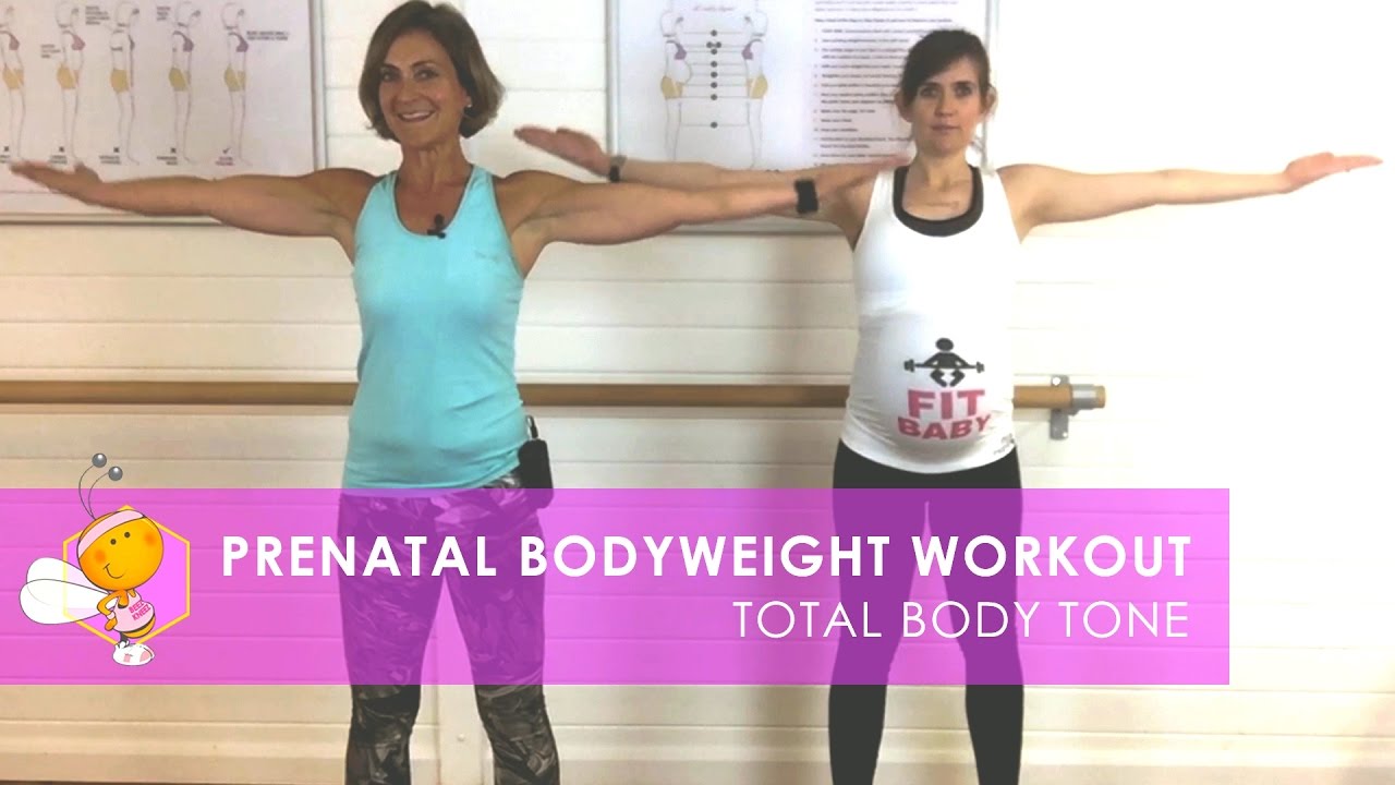 PREGNANCY EXERCISE: TOTAL BODY TONE (30 MINUTES) FOR TRIMESTER 1, 2 OR 3