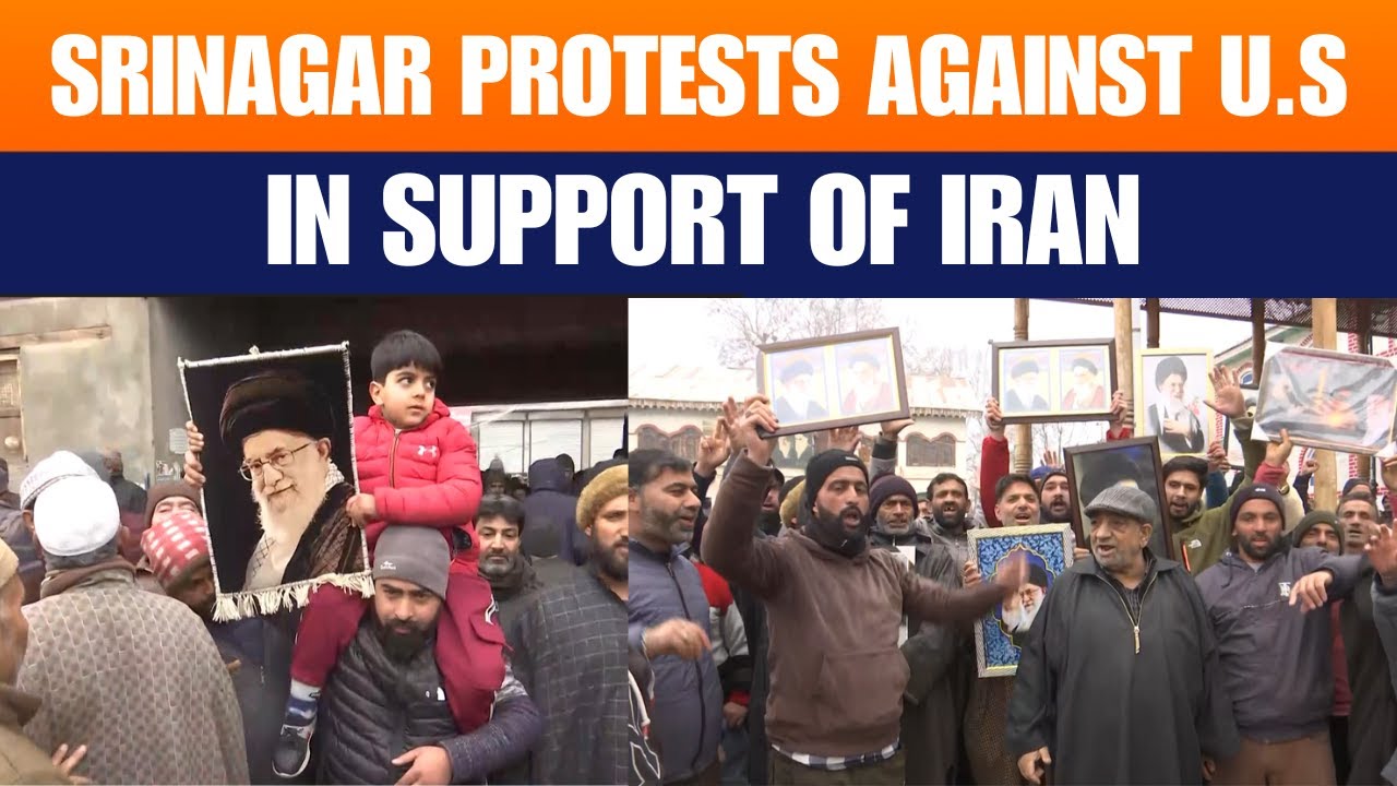 Massive Protests in Jammu Kashmir in Support of Ayatollah Khamenei Amid Iran Unrest | Budgam