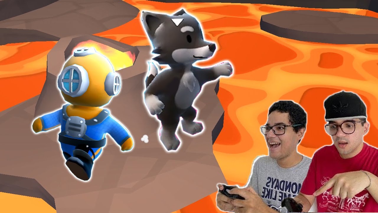TENTE NÃO CAIR NA LAVA DO VULCÃO NO STUMBLE GUYS!!!