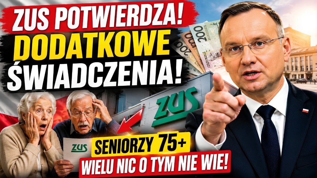 ZUS POTWIERDZA! Seniorzy 75+ Otrzymają Dodatkowe Świadczenia &ndash; Wielu Emeryt&oacute;w Nadal O Tym Nie Wie!