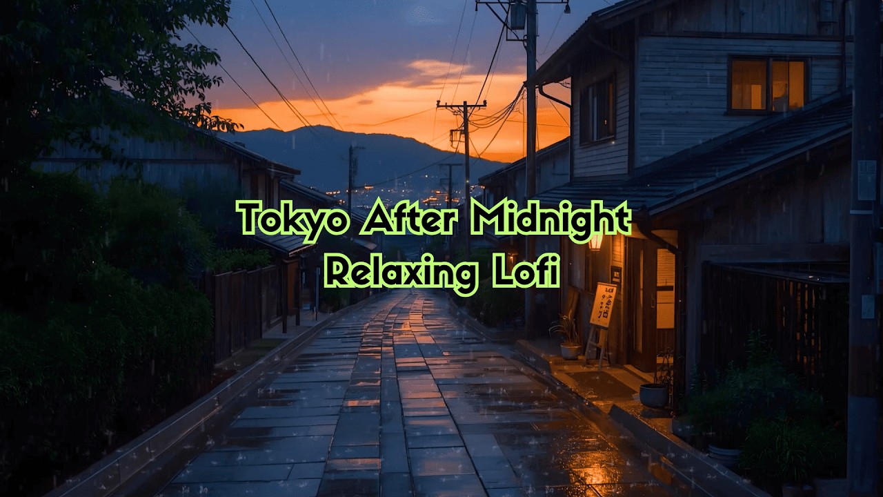 Tokyo After Midnight 🌙 Relaxing Lofi Mix for Sleep & Calm Focus 🎶