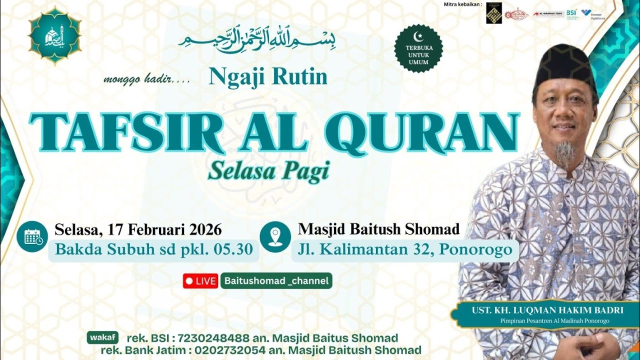 Baitush shomad sedang live sekarang!