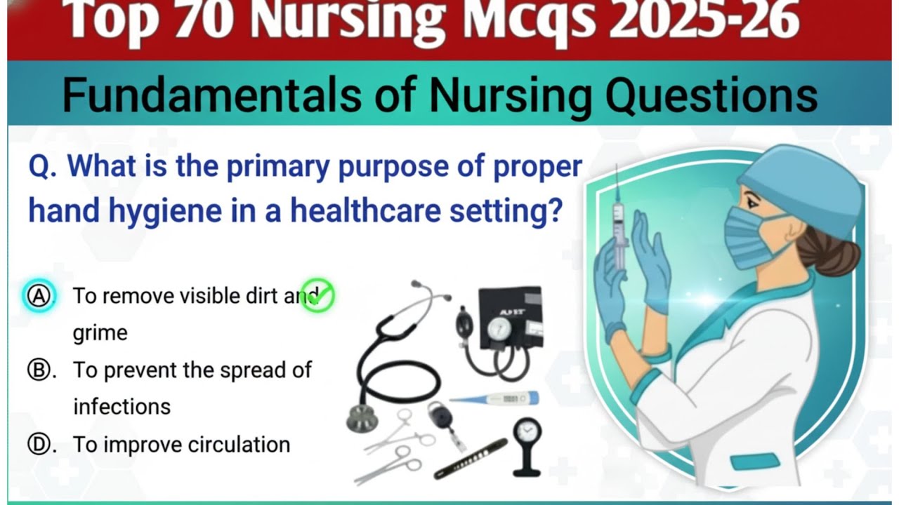 Top 70 FUNDAMENTALS OF NURSING MCQs