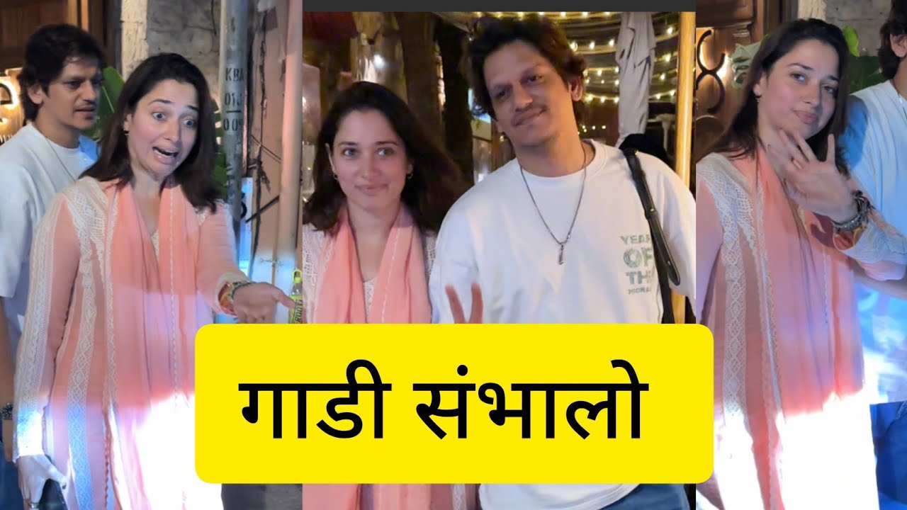 Vijay verma with Tamannaah Bhatia Spotted at One8 in juhu  😍💃🔥🕺