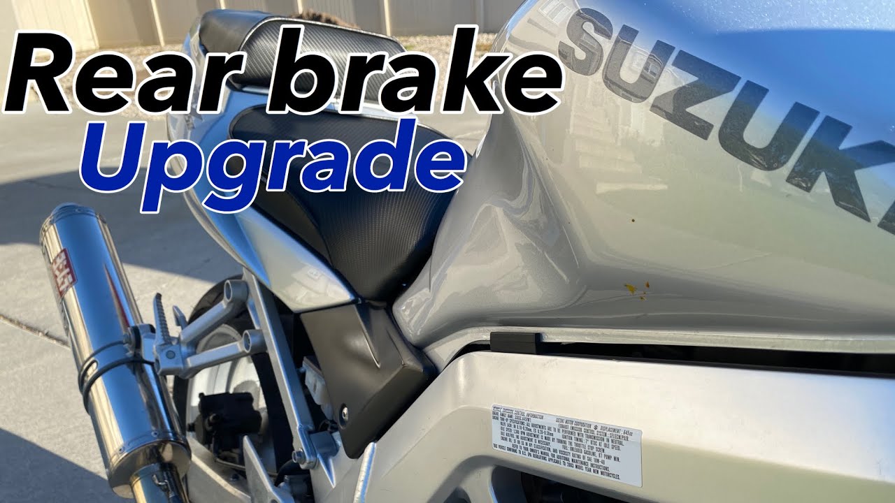 Ремонт главного тормозного цилиндра заднего тормоза Suzuki SV 650 и установка тормозной магистрал...