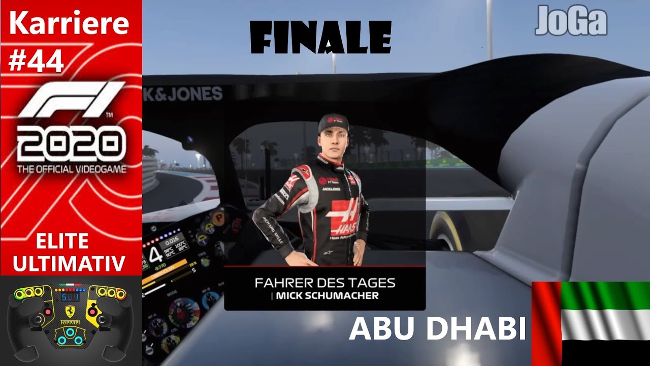 F1 2020 / Karriere / Haas / Mick Schumacher / #44 FINALE / Gameplay / FANATEC CSL Elite