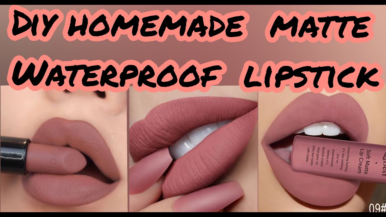 Homemade Waterproof Matte Lipstick | DIY Matte Lipstick