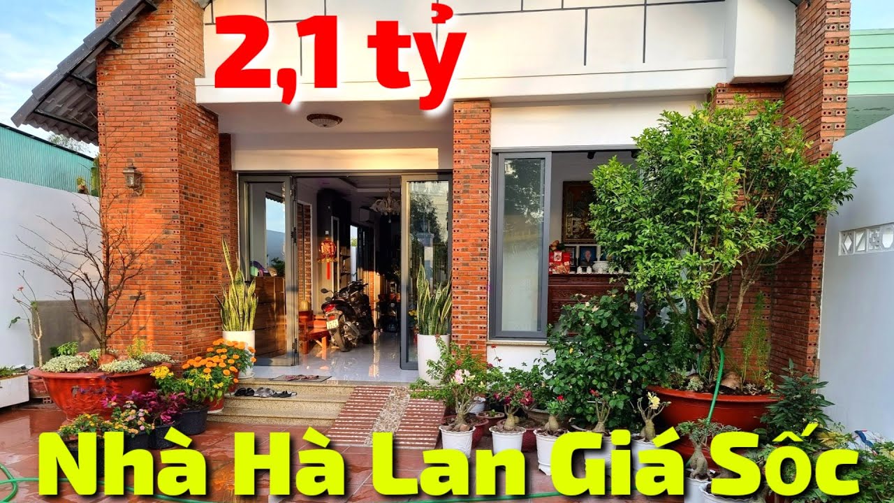 [Đã Bán] Căn nhà Hà Lan đẹp như mơ sân vườn hồ cá 3 mặt tiền ở Hòa Thành Tây Ninh bán giá rẻ