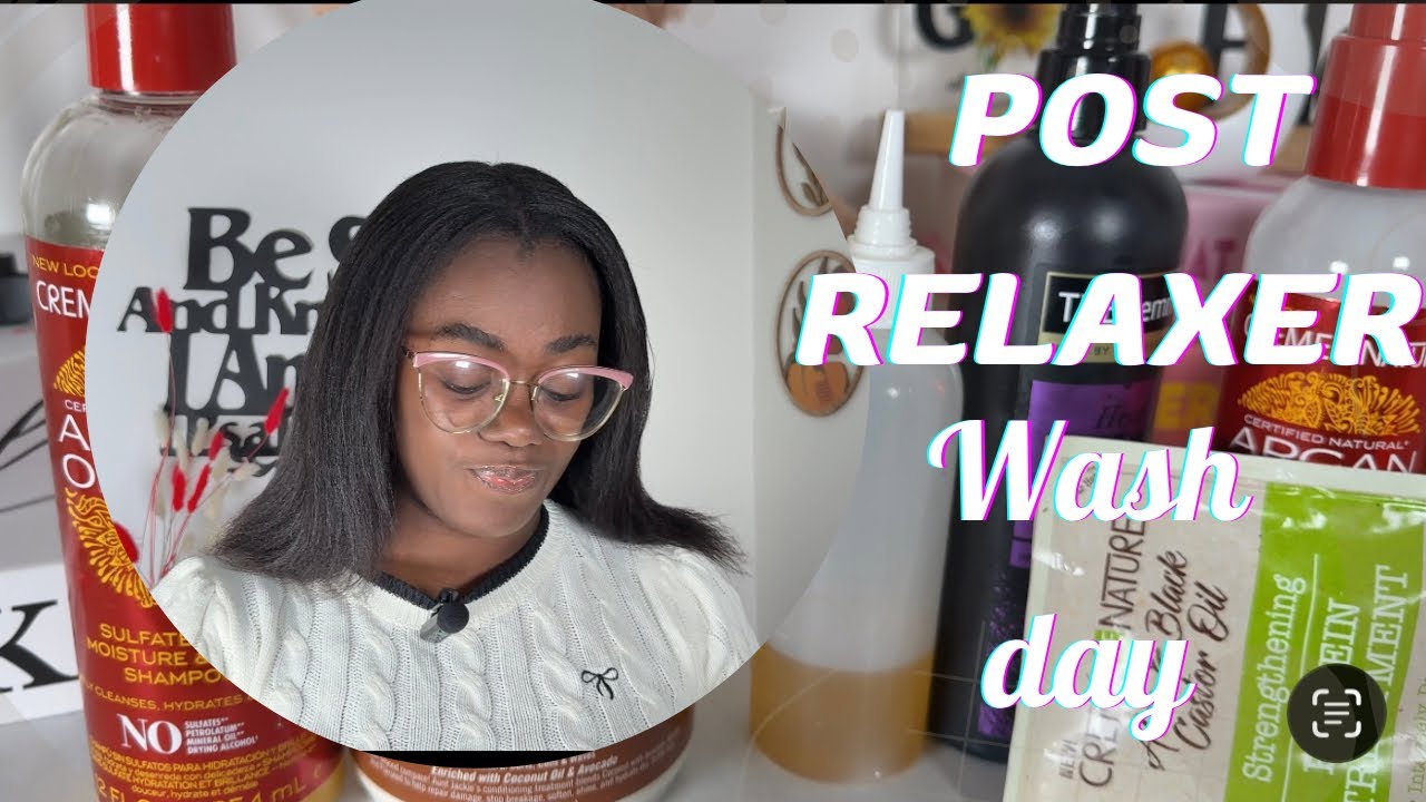 1 Week Post-Relaxer Wash Day | Protein Focused Routine for Healthy Relaxed Hair