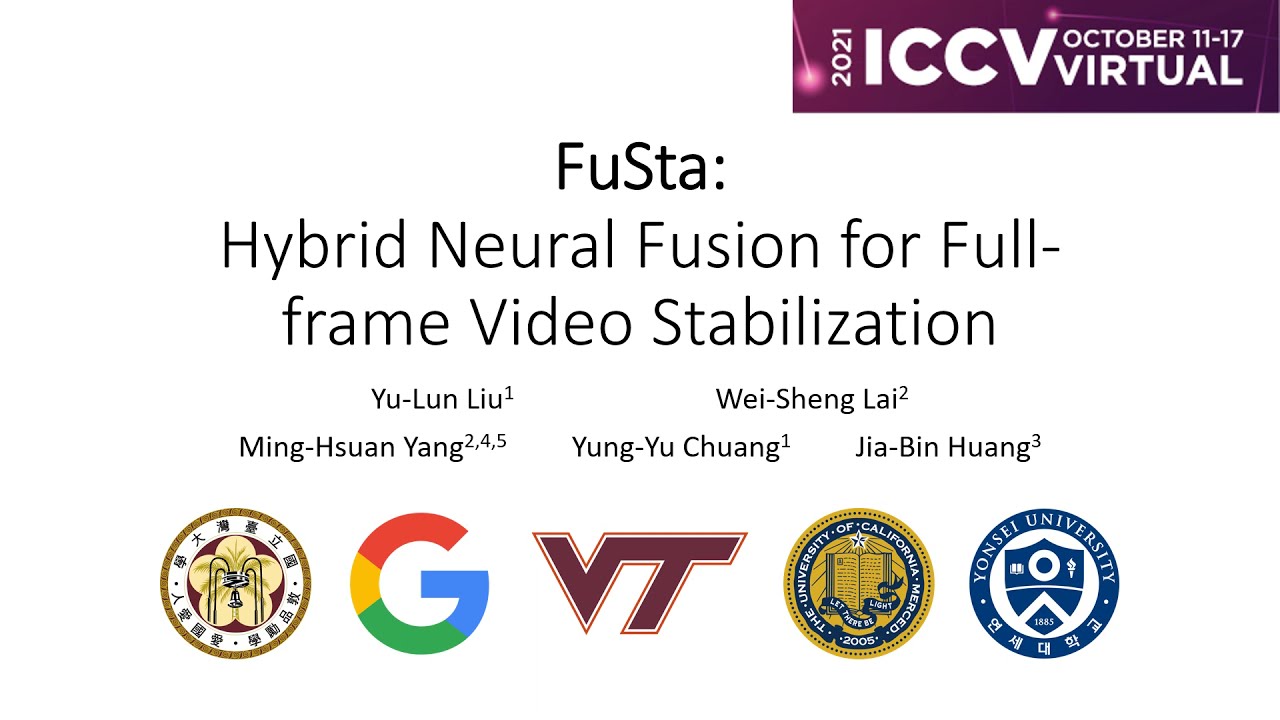 [ICCV 2021] Hybrid Neural Fusion for Full-frame Video Stabilization