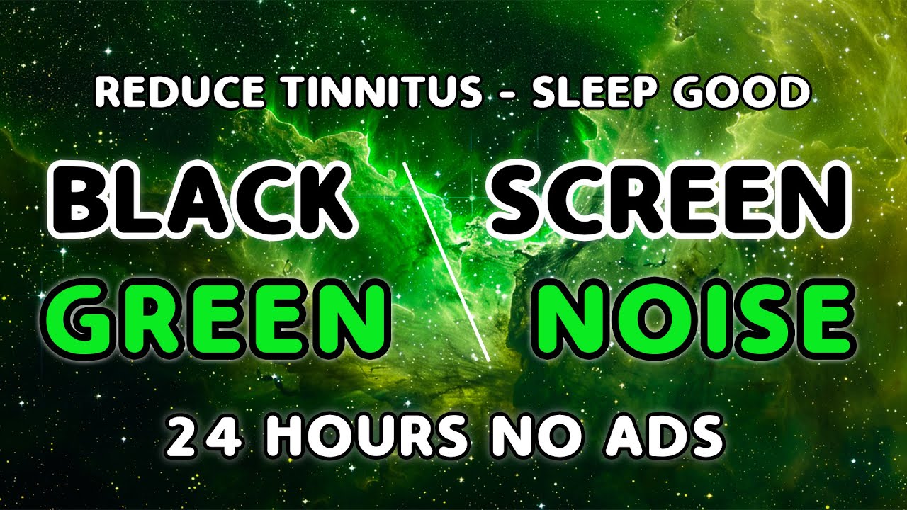 Heal Your Mind, Enhance Your Sleep With Green Noise and Black Screen | 24 Hours | No Ads