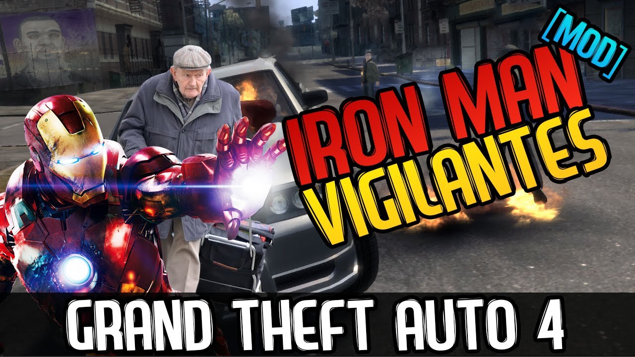 IRON MAN IL VIGILANTE - Grand Theft Auto 4 (Funny Moments MOD ITA)