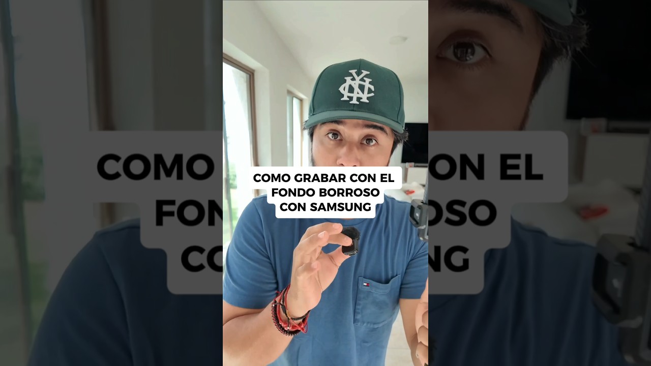 C&oacute;mo grabar con el fondo borroso con un Samsung galaxy 😮