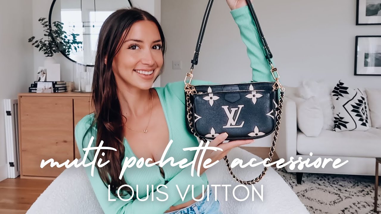 Louis Vuitton Multi Pochette Empriente Bicolor | REVIEW + WHAT FITS + TRY ON