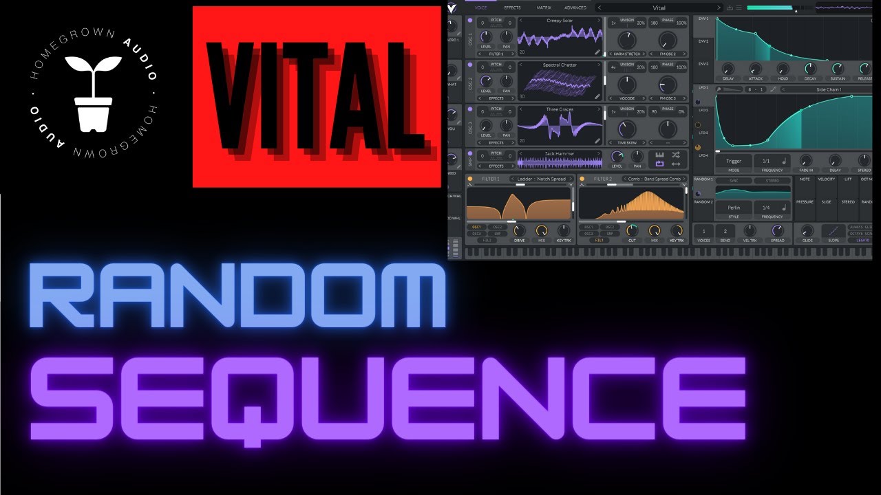 PRO PSYTRANCE / EDM: Vital Random Generators + Random Sequences + Random Leads + Expressive Synths