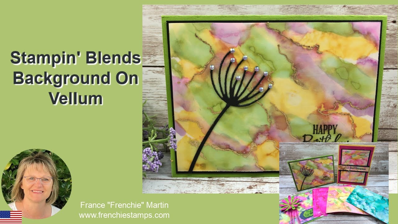 Stampin' Blends Background On Vellum