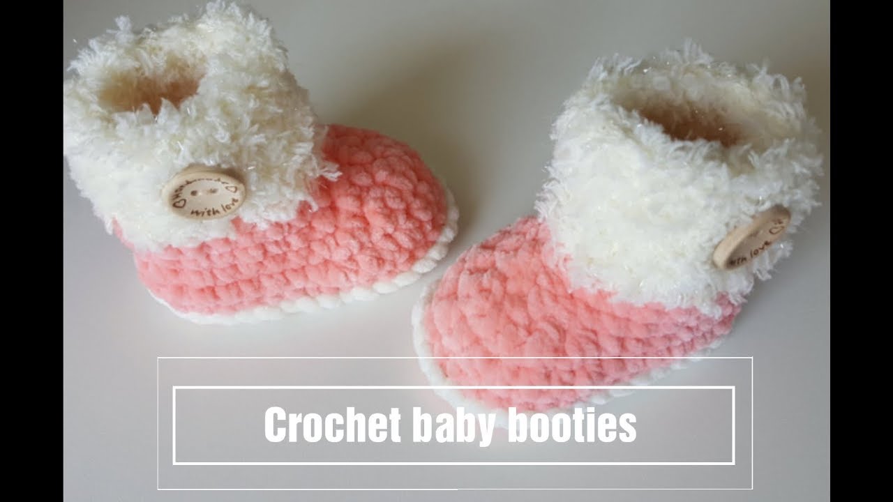 How to crochet baby booties EASY and QUICK