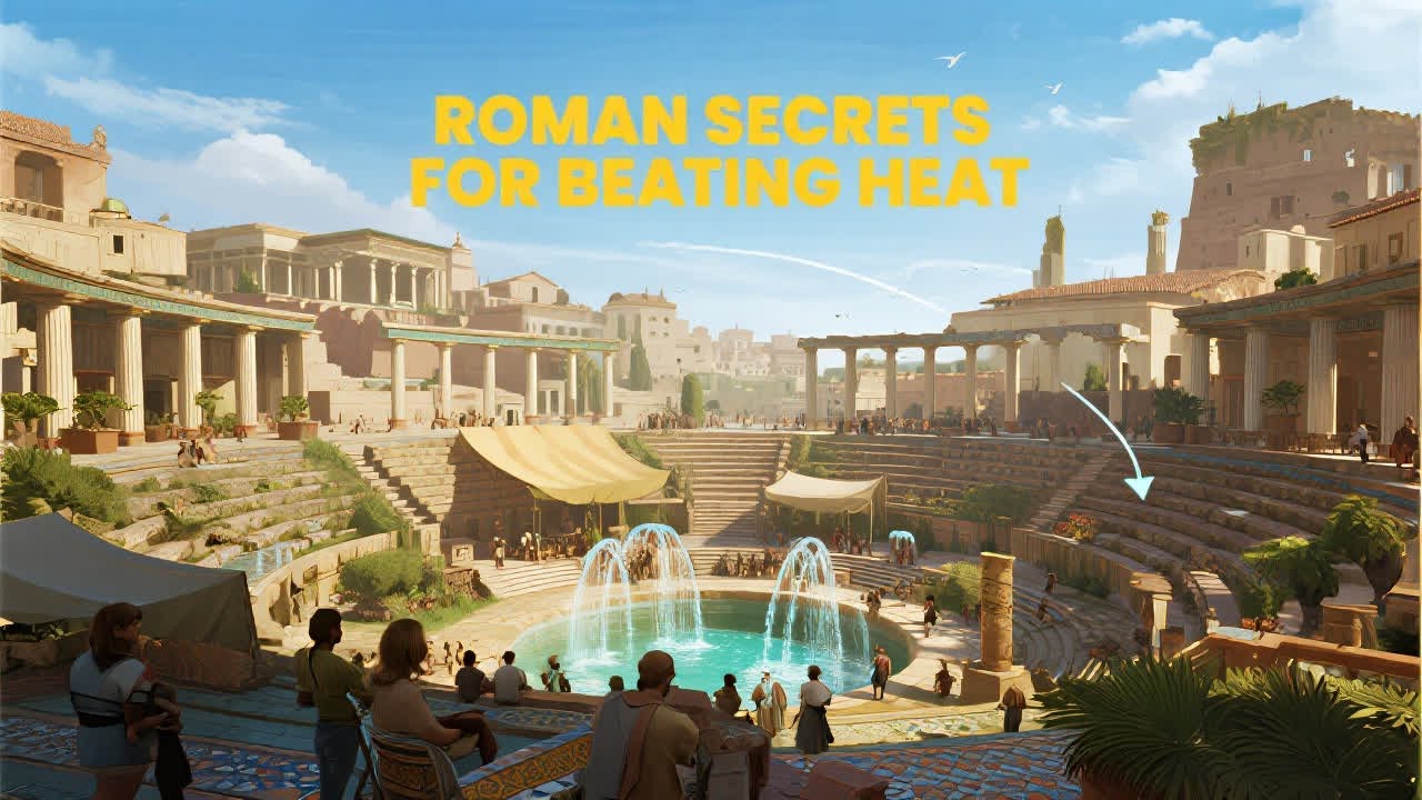 How Romans Kept Cool Without AC: 7 GENIUS Passive Cooling Techniques | Ancient History