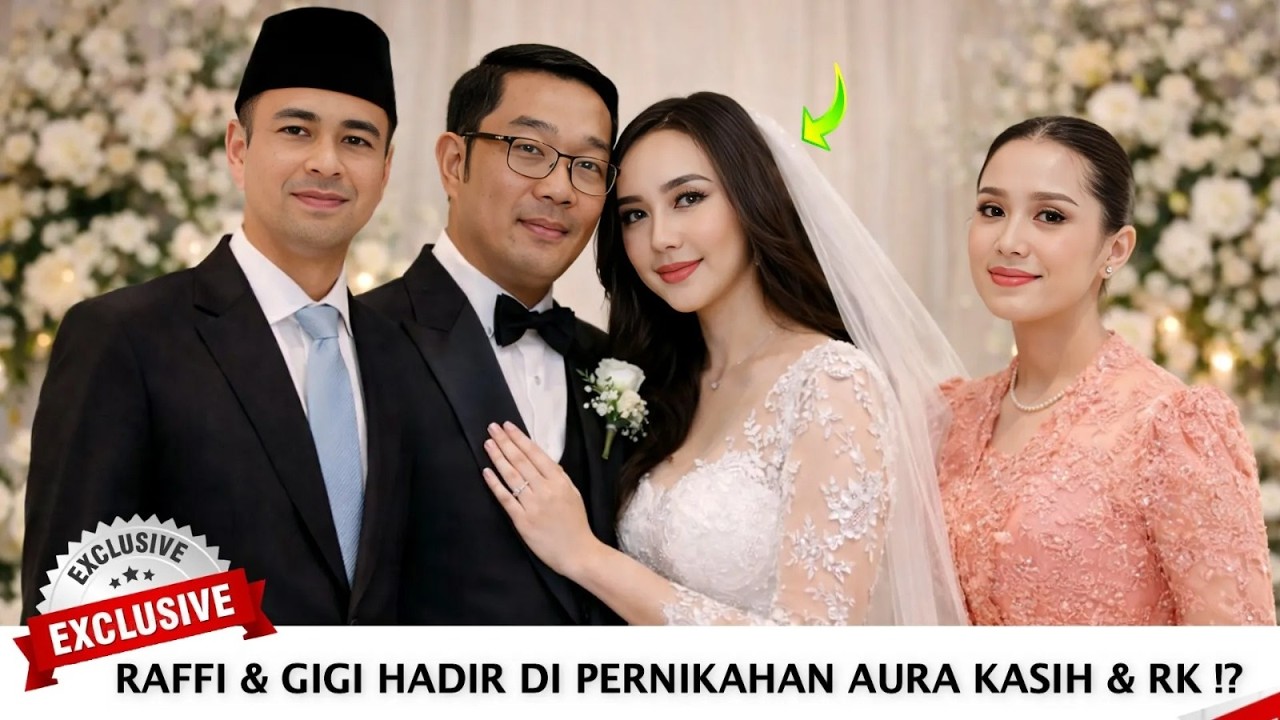 Pernikahan Aura Kasih & Ridwan Kamil Digelar Privat, Kehadiran Raffi & Nagita  Jadi Sorotan Media
