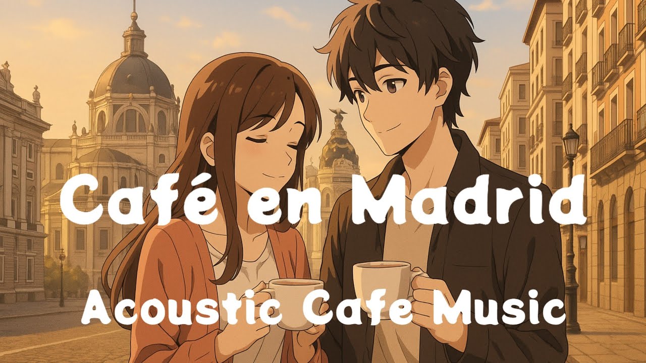 ☕ Caf&eacute; en Madrid | Acoustic Cafe Music for Romantic Coffee Moments in Spain by @1980Boy